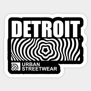 detroit urban streetwear Sticker